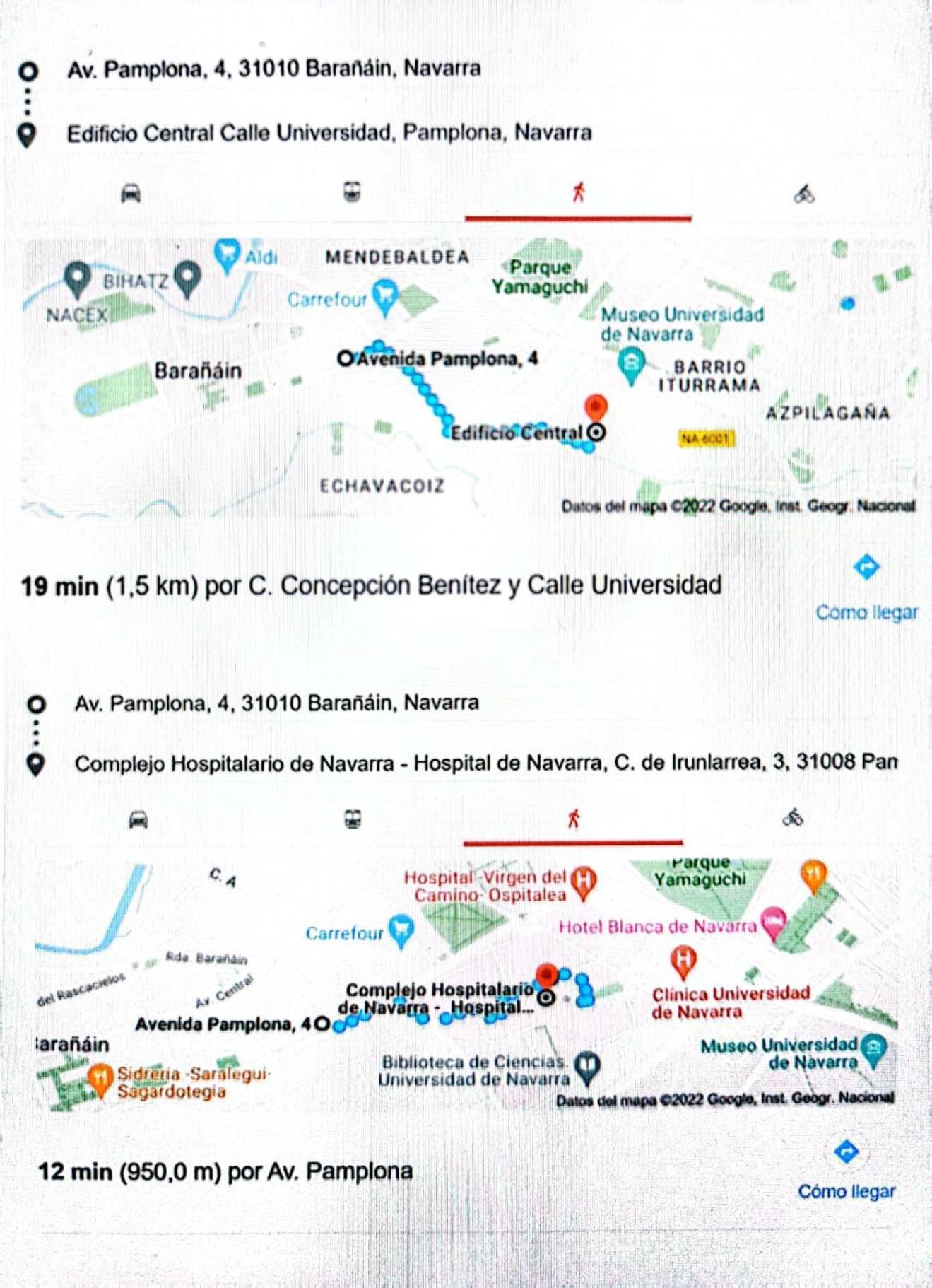 Los Sauces Pamplona Hospitales Universidad Baranain Bagian luar foto